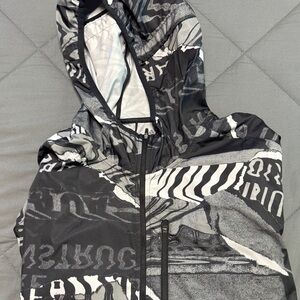 Adidas Black and Gray Running Jacket